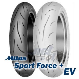 Mitas SPORT FORCE PLUS 120/70 ZR17 (58W) Mitas SPORT FORCE PLUS EV Front Tire Tubeless Sport Motorcycle Tires M/C 