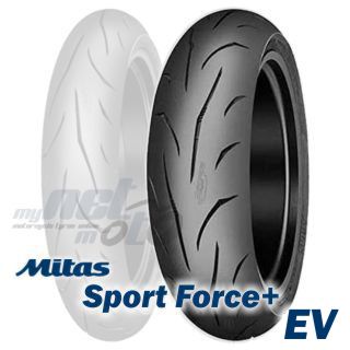 Mitas SPORT FORCE PLUS 180/55 ZR17 (73W) Mitas SPORT FORCE PLUS EV Posteriore Tubeless - no necesita camera d'aira Sport Pneumatici Moto M/C 