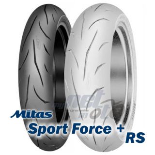 Mitas SPORT FORCE PLUS 110/70 ZR17 (54W) Mitas SPORT FORCE PLUS RS Front Tire Tubeless Sport Motorcycle Tires M/C 